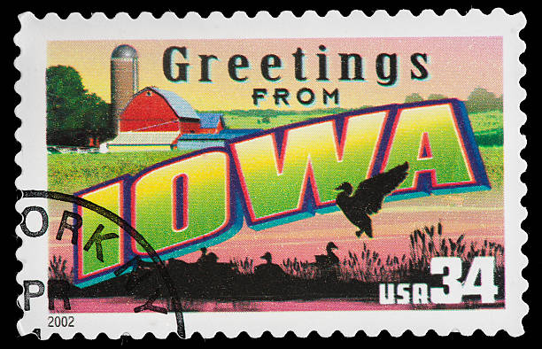 istock Iowa State Postage Stamp 