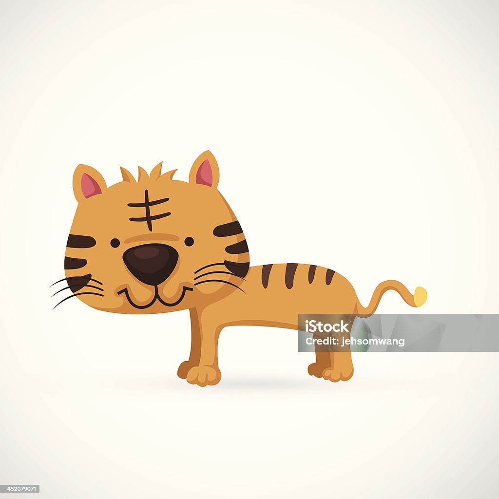 tiger - arte vectorial de Almohadillas - Pata de animal libre de derechos