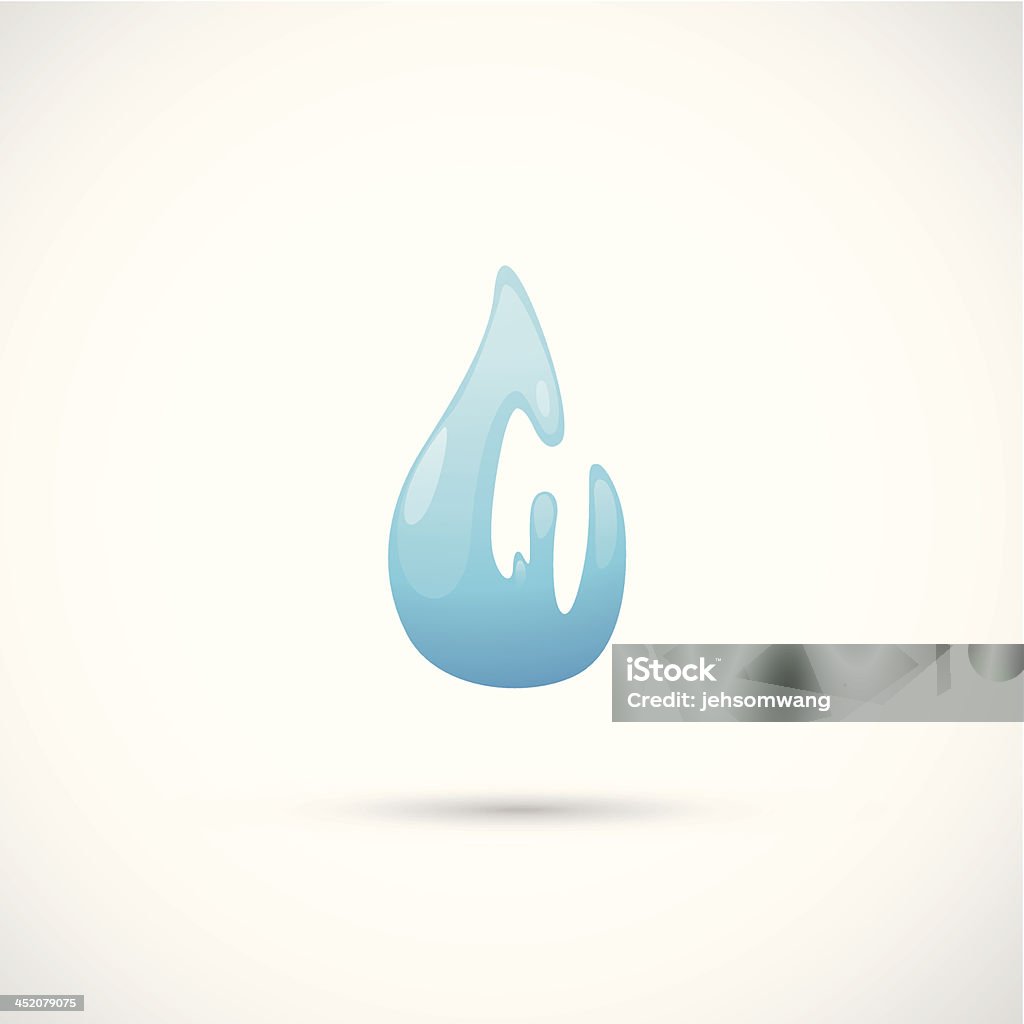 Goutte d'eau - clipart vectoriel de Abstrait libre de droits