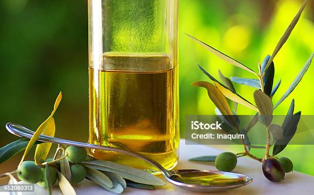 Oliveoil And Olives Stock Photo - Download Image Now - Olive Oil, Italy, Tasting