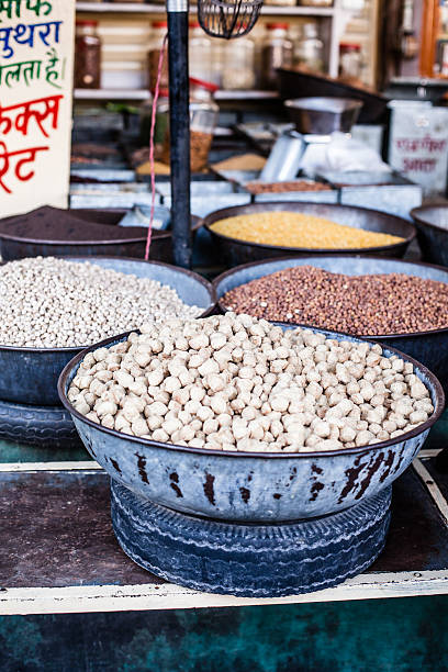 istock Indian Marketstall selling ingredients 452082605