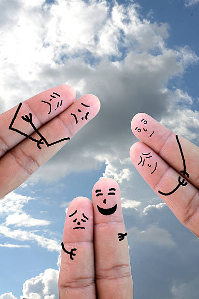 istock couple in love painted on fingers 452083149