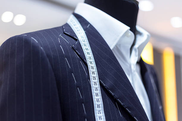 istock Suits on shop mannequins 452086271