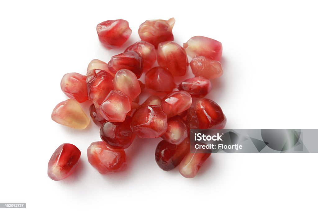 Fruit: Pomegranate Isolated on White Background More Photos like this here... Pomegranate Stock Photo