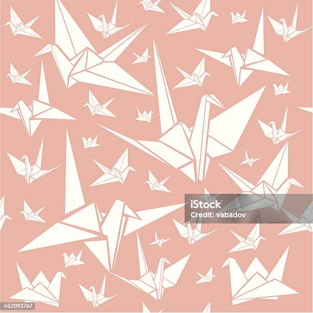 Seamless Pattern With Paper Cranes Stock Illustration - Download Image Now - Abstract, Animal Markings, Animal Themes