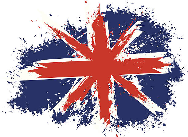 illustrazioni stock, clip art, cartoni animati e icone di tendenza di grunge di bandiera gran bretagna - british flag dirty british culture flag