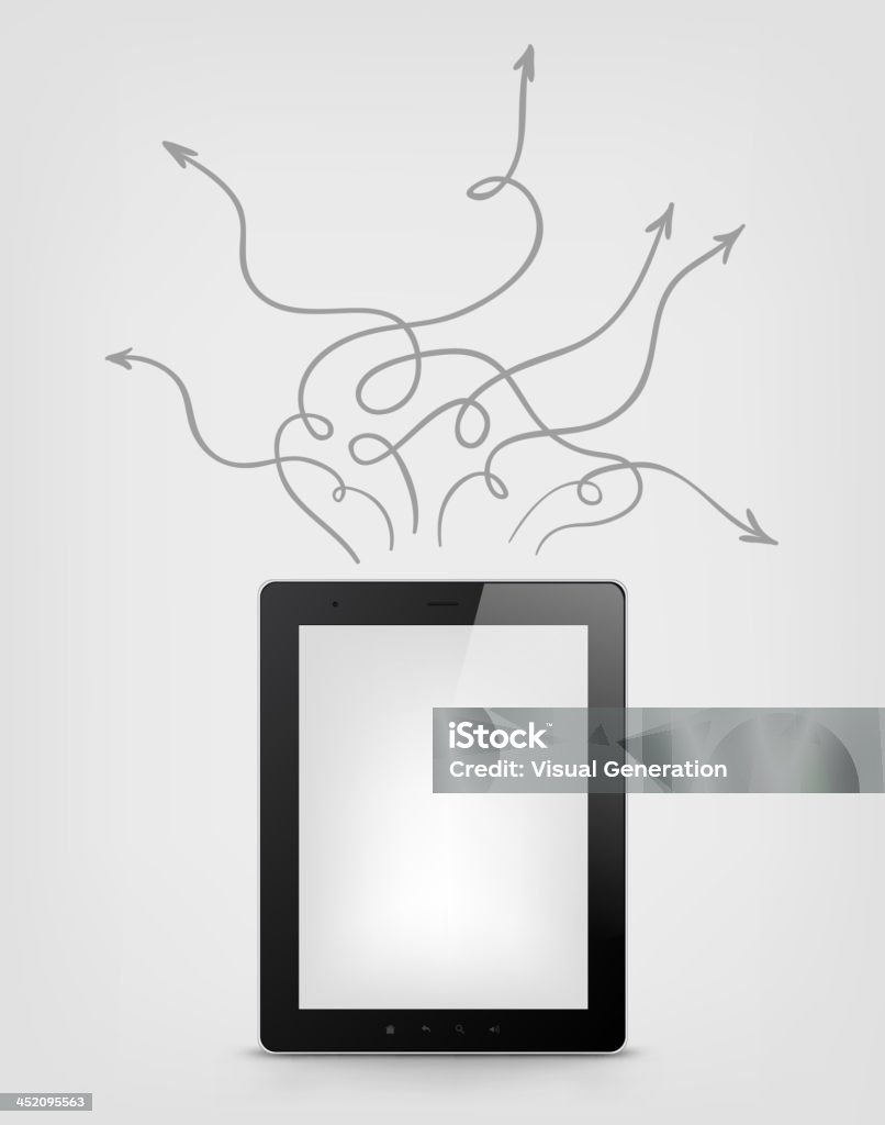 Tablet koncepcja - Grafika wektorowa royalty-free (Biznes)