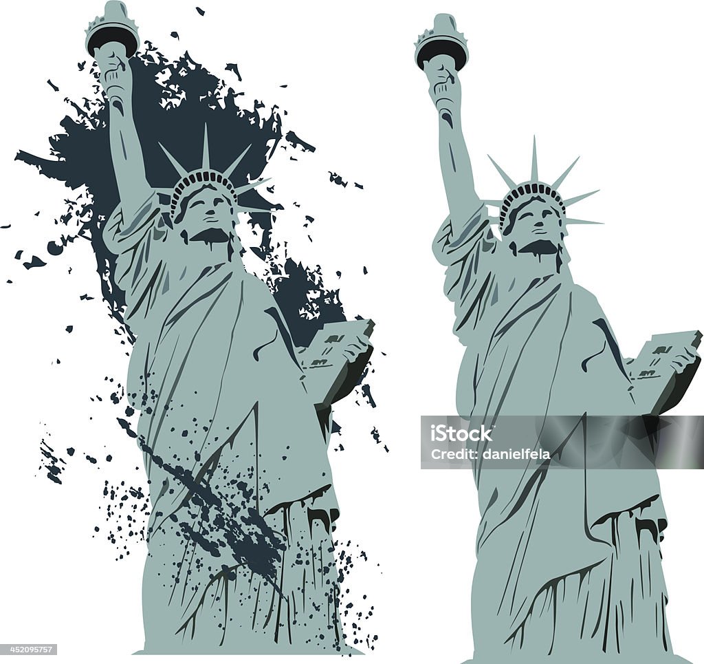 Estatua de la libertad - arte vectorial de Réplica de la estatua de la libertad - Las Vegas libre de derechos