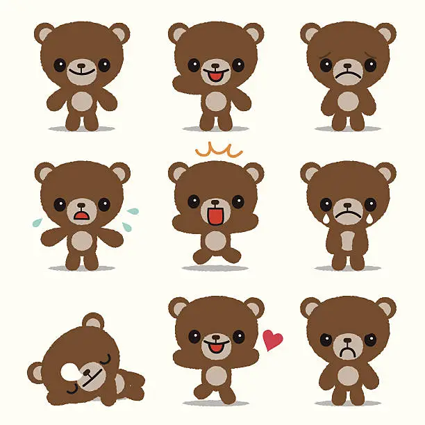 Vector illustration of Cute Teddy Bear