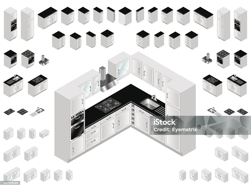 Kitchen Design Elements Stock Illustration - Download Image Now ...