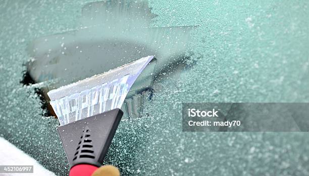 Ice Scraping Stock Photo - Download Image Now - Car, Glass - Material, Ice Cube