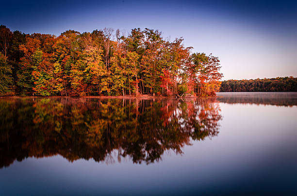 istock Fall Colors at Burke Lake Va 452107847