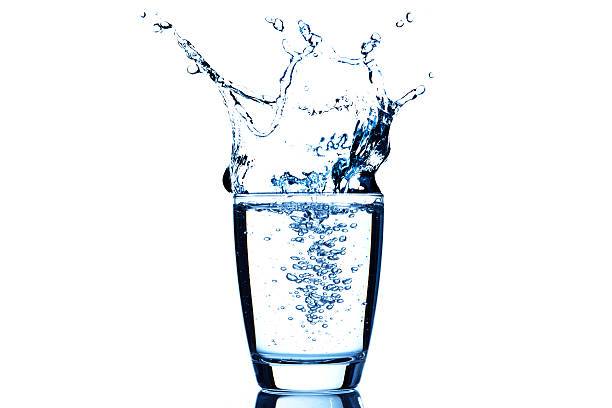 istock Glass of water with splash 452110457