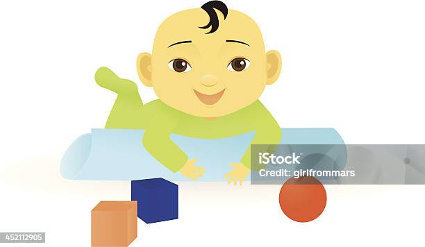 Smiling Baby Stock Illustration - Download Image Now - Asian and Indian Ethnicities, Babies Only, Baby - Human Age