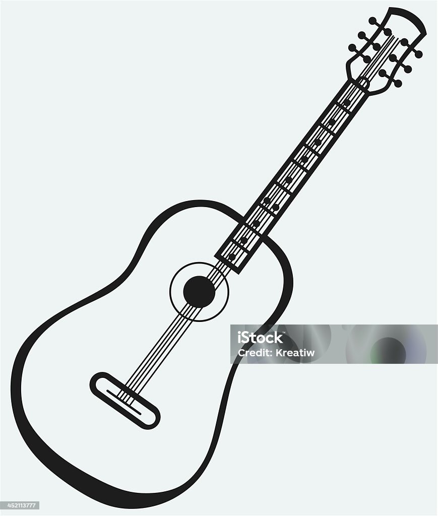 Guitare Pictogram - clipart vectoriel de Blues libre de droits