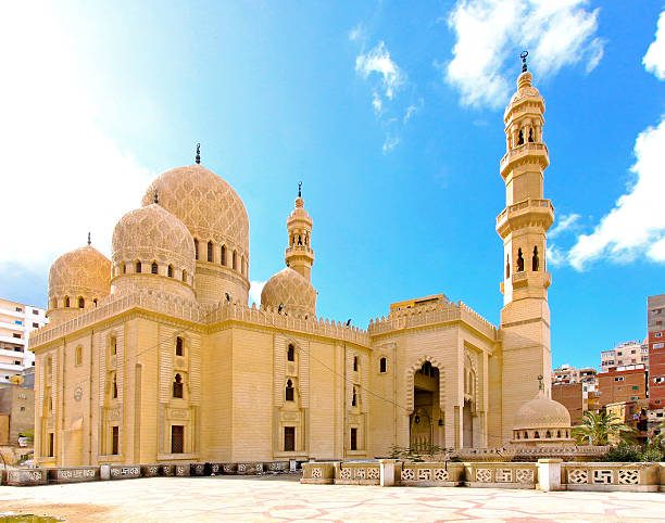 mosquée d'alexandria - alexandrie photos et images de collection