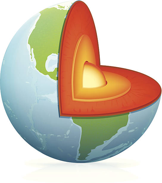 행성입니다 지구별 자르다 - continents globe continent tectonic stock illustrations
