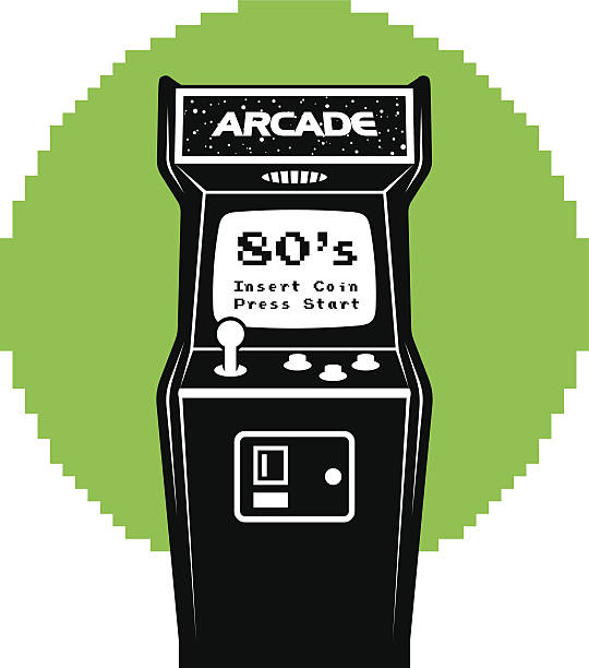 Video Arcade Machine ____________ namco stock illustrations