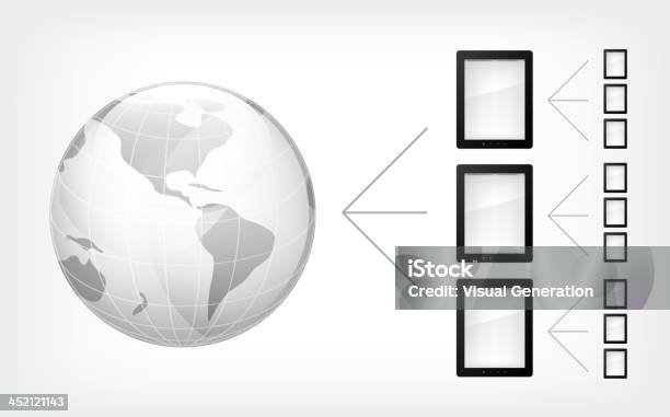 Comunication 컨셉입니다 태블릿 Pc 0명에 대한 스톡 벡터 아트 및 기타 이미지 - 0명, LED 조명, 기업 비즈니스