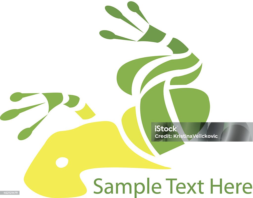 Frog design vector file of frog design Animal stock vector