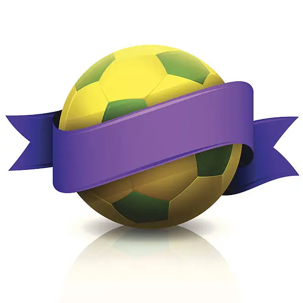 Vector illustration of Soccer Message