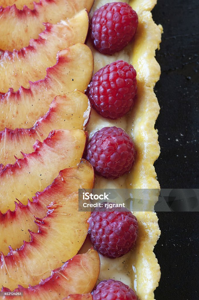 Raspberry oder Peach Tart - Lizenzfrei Bäckerei Stock-Foto