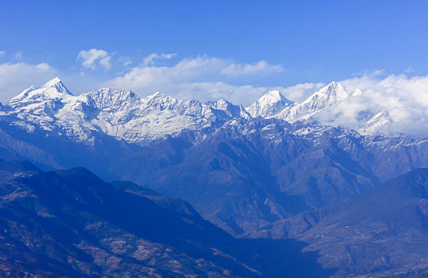 Nepal Himalaya Himalaya range view from Nagarkot village,Nepal nagarkot photos stock pictures, royalty-free photos & images