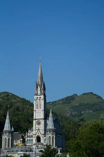 Photo of Basilica of Our Lady of the Rosary, Lourdes, France.