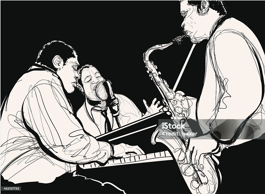 Jazz band Vector illustration of a Jazz band Soul Music stock vector