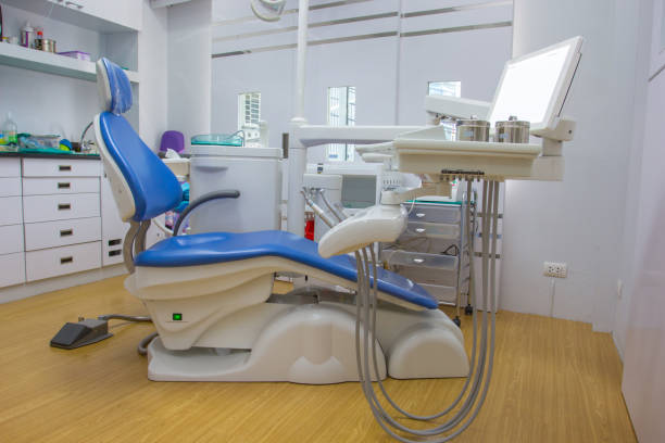 istock Blue chair Dentist office 452128815