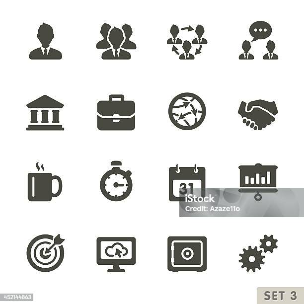 Office And Business Icons Stock Illustration - Download Image Now - Business, Handshake, Icon Symbol