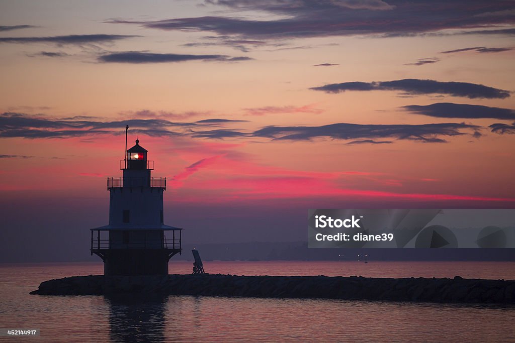 Sunrise at Spring Point Lighthouse - Lizenzfrei Außenaufnahme von Gebäuden Stock-Foto