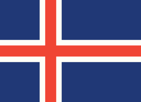 Proportion 23:32, Flag of Iceland