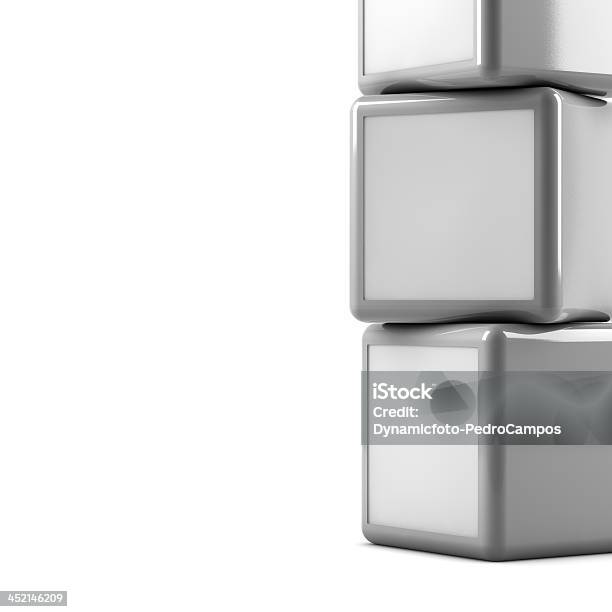 Advertising Boxes Stock Photo - Download Image Now - Abstract, Arranging, Blue