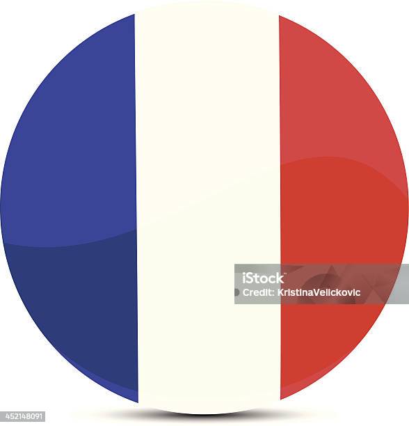 Флаг Франции — стоковая векторная графика и другие изображения на тему Французский флаг - Французский флаг, Белый фон, Векторная графика