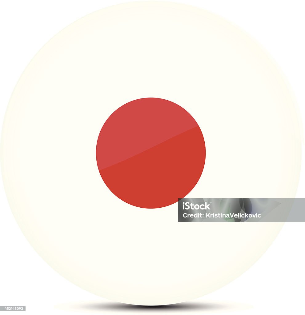 日本の国旗 - アイコンのロイヤリティフリーベクトルアート