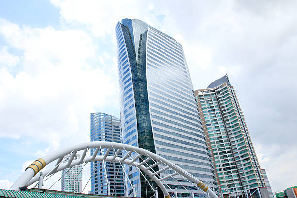 istock Office buildings in business center 452151163