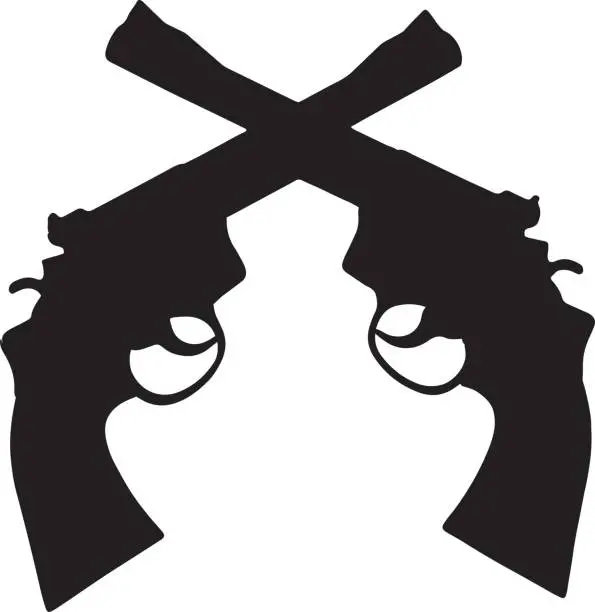 Vector illustration of Guns silhouette