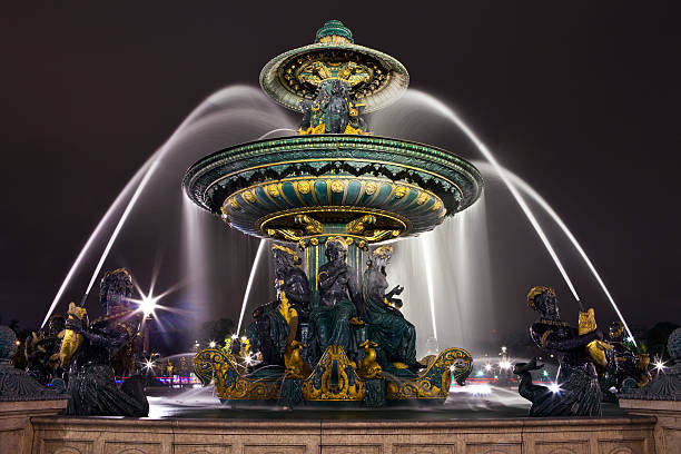 Fountain at Geschwister-Scholl-Platz in Munich, Germany
