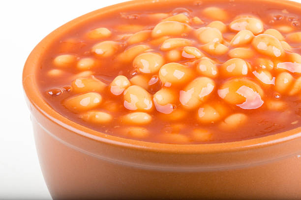 istock Marinated haricot beans in tomato sauce with shallots 452153565