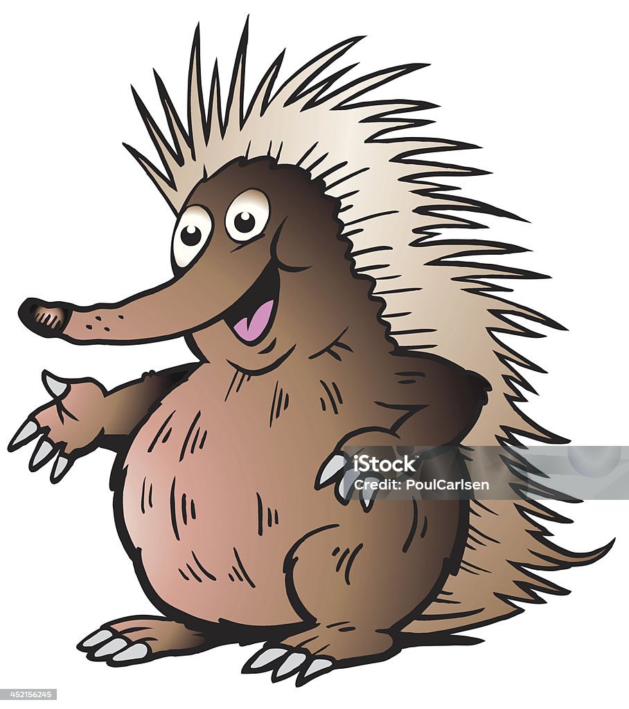 Illustrazione di un Echidna o Riccio - arte vettoriale royalty-free di Echidna