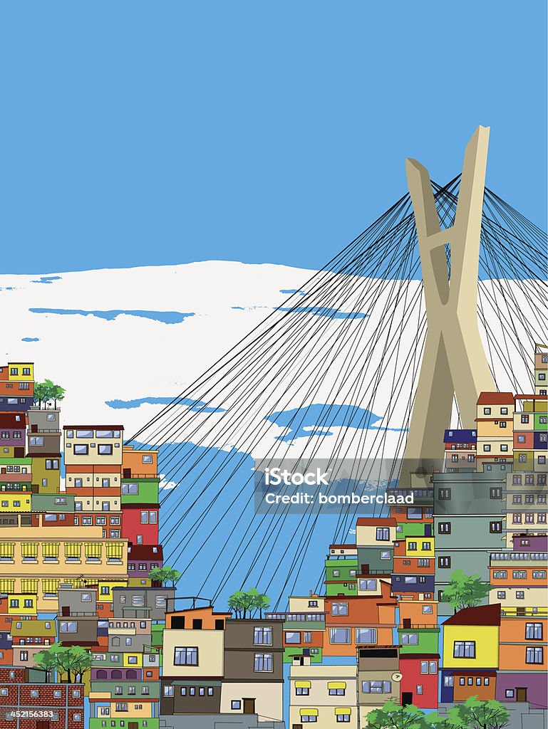 Sao Paulo - arte vectorial de São Paulo libre de derechos