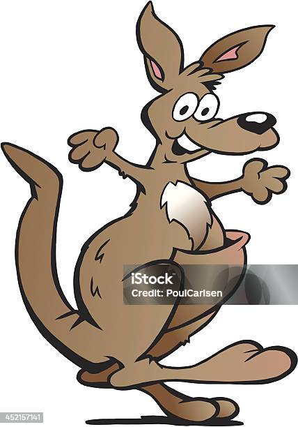 Illustration Von Einem Glücklich Kangaroo Stock Vektor Art und mehr Bilder von Australien - Australien, Beuteltier, Computergrafiken