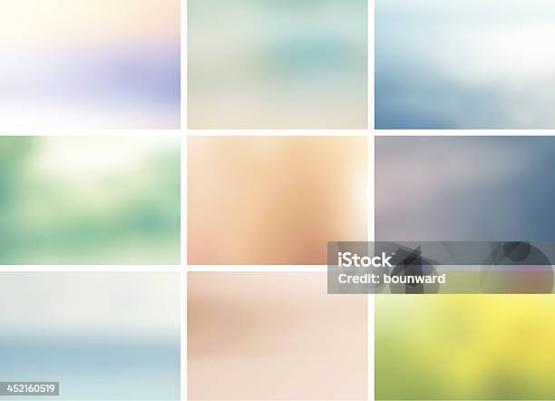 Offuscata Nove Sfondi - Immagini vettoriali stock e altre immagini di Acqua - Acqua, Cielo, Colore descrittivo