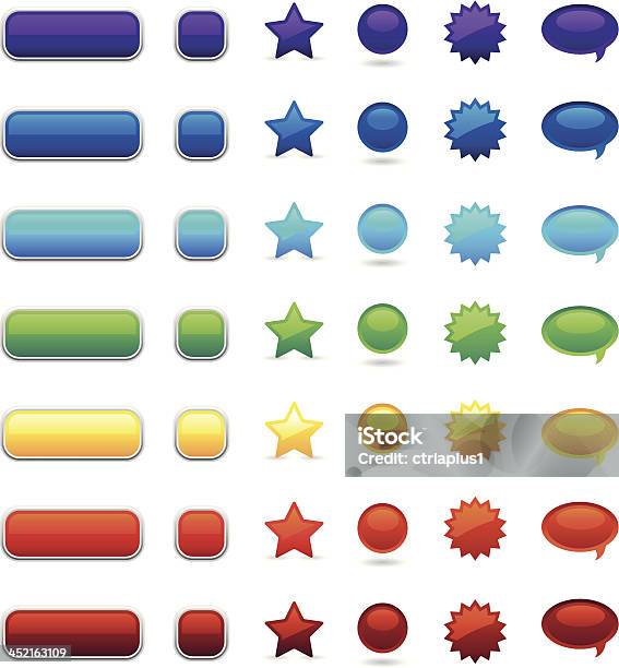 Popular User Interface Button Color Full Color User Interface Buttons Stock Illustration - Download Image ...