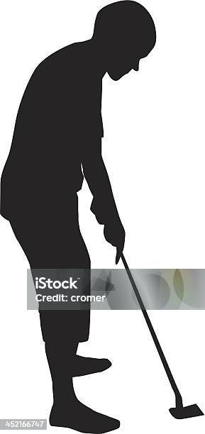 Ilustración de Jugar Golf y más Vectores Libres de Derechos de Blanco - Color - Blanco - Color, Color negro, Deporte