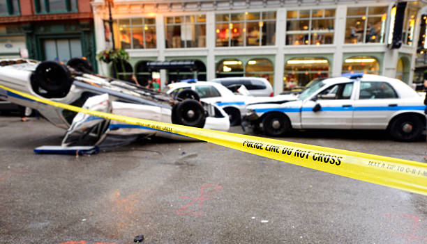 istock Police Car Auto Accident, Chicago 452166915