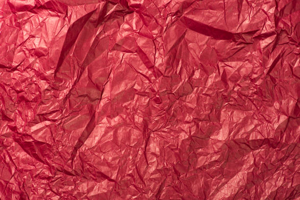istock Red wrinkled paper 452166919