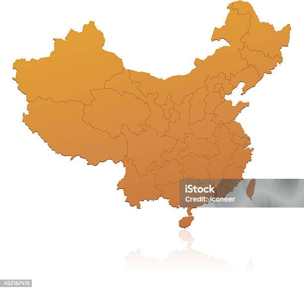 Chiny Mapa - Stockowe grafiki wektorowe i więcej obrazów Azja - Azja, Błyszczący, Chiny