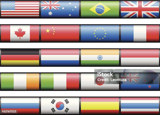 Flags Stock Illustration - Download Image Now - American Flag, Australia, Australian Flag